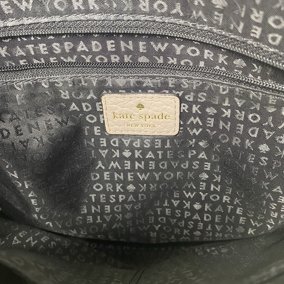 Kate Spade Bay Street Cora Crossbody Pebbled Leather Purse Black/Tan 10x11x1" - Picture 13 of 16